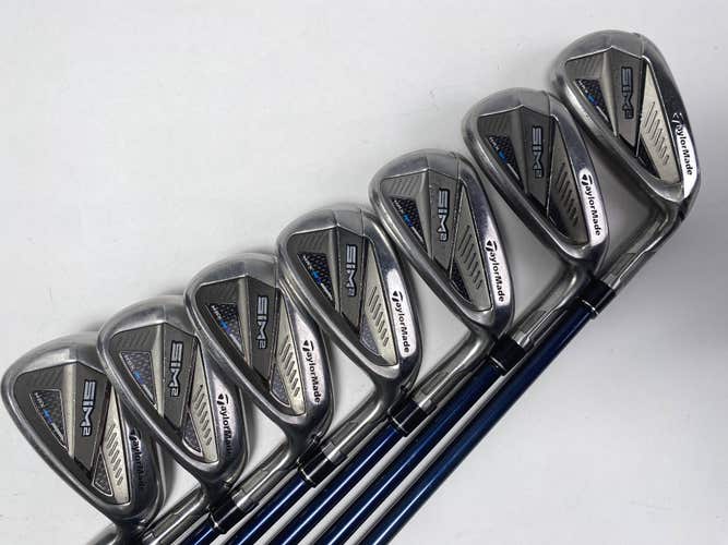 TaylorMade SIM2 MAX Iron Set 5-PW+AW Fujikura Ventus Blue 5A Senior RH