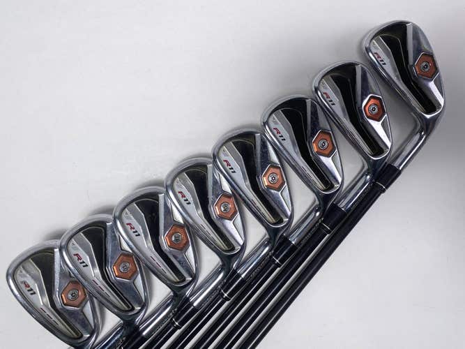 TaylorMade R11 Iron Set 4-PW+AW Fujikura Motore 55g Senior RH Midsize Grips