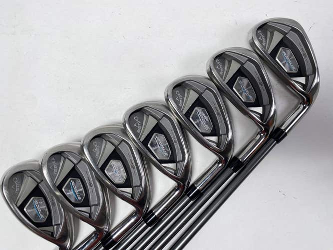 Callaway Rogue X Iron Set 6-PW+GW+SW Aldila Synergy 50g Senior Graphite Mens RH