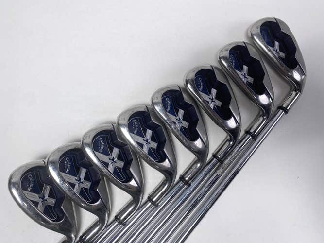 Callaway X-18 Iron Set 4-PW+SW Uniflex Steel Mens RH
