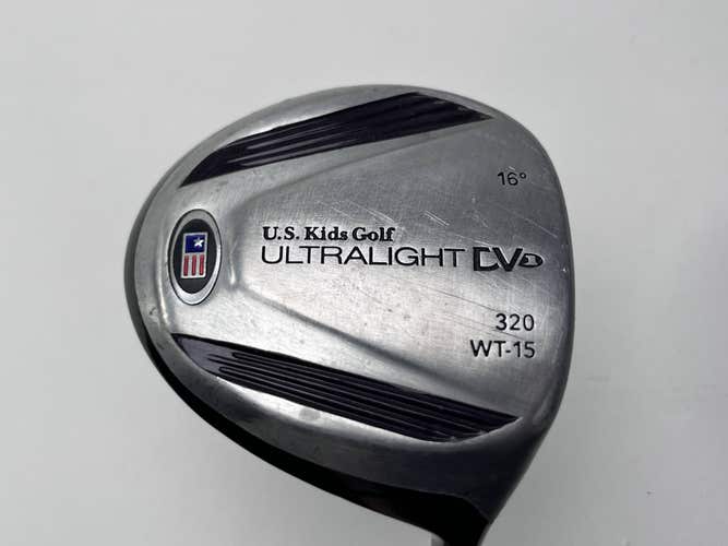 US Kids Ultralight DV1 Driver 16* Ultralight 54" Purple 15g Youth Graphite RH