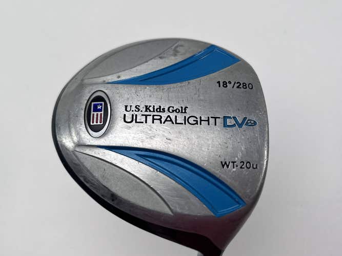 US Kids UltraLight DV2 Driver 18* Ultralight 48" Blue 48g Youth Graphite RH