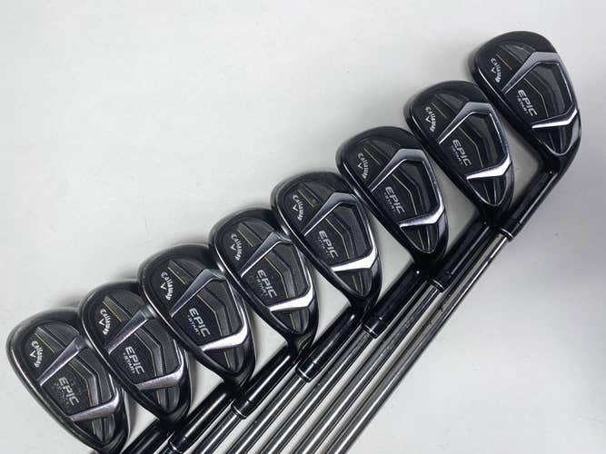 Callaway EPIC Star Iron Set 6-PW+AW+GW+SW Grand Bassara 55g Regular RH +2''