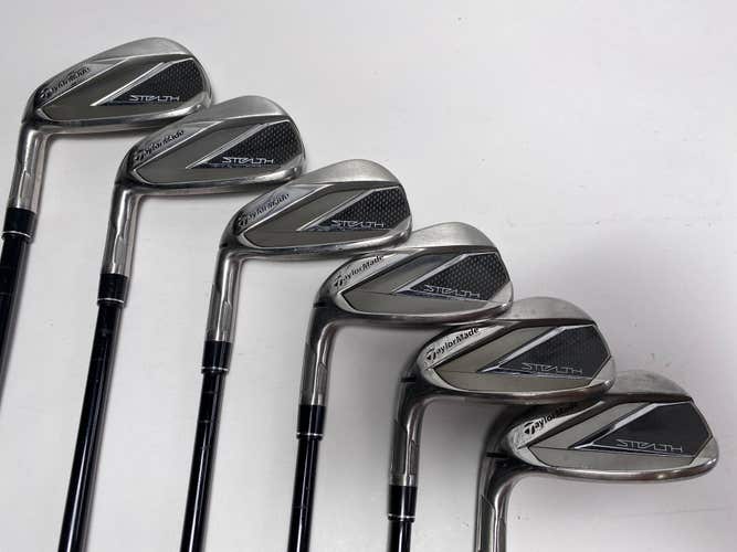 LEFTY TaylorMade Stealth Iron Set 5-PW Fujikura Ventus Red 6R Regular LH