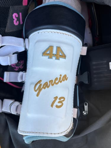 White Senior 44 Pro Shin Guards (Used)