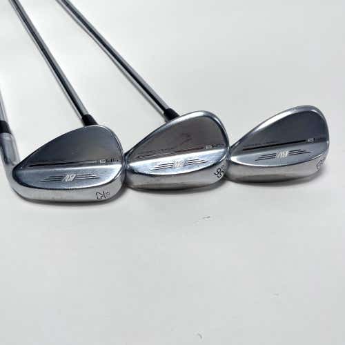 Titleist Vokey SM9 Tour Chrome Wedge Set 52* 12 | 56* 12 | 60* 12 SM9 Wedge RH