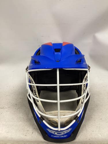 Used Cascade S HELMET Lacrosse Helmet Royal Blue One Size 11851-S000051921