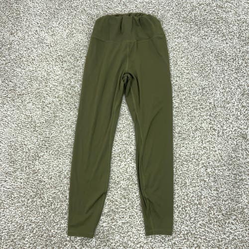 Lululemon Leggings Womens Large Green Align High Rise Yoga Pants Gym Sports