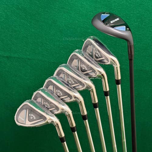 NEW Callaway Edge 5H, 6-PW, SW Iron Set Factory/ Cypher Sixty 6.0 Stiff w/HC