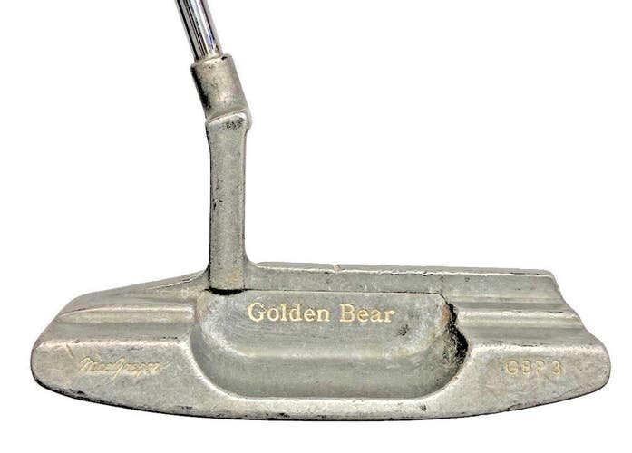 MacGregor Golden Bear GBP 3 Putter Large Head 6" RH Steel 35.5 Good Factory Grip