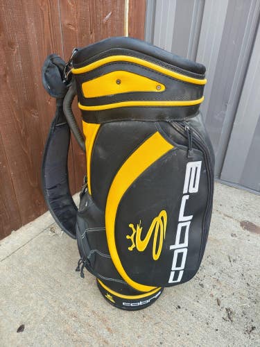 Cobra Staff Cart Bag 6 Way Divider Black/Yellow with 12" Top