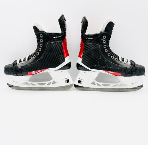 Custom Red CCM JetSpeed FT4 Pro Hockey Skates-8.5 D/A-271-Black StepSteel-Reload Runner-No Insoles