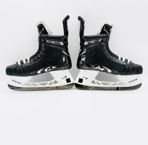Custom Red CCM Ribcore 100k Pro Hockey Skates-8.5 D/A-271-Black StepSteel