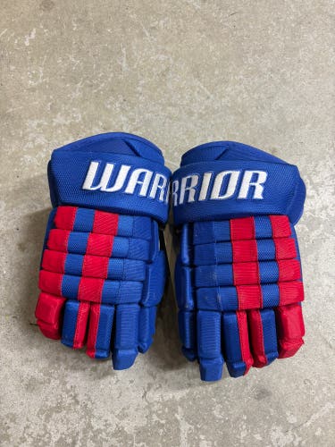 13” Warrior ALPHA X1 Pro Hockey Gloves  (Used) Pro Stock