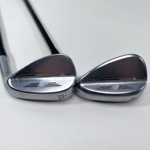 Titleist Vokey SM9 Tour Chrome Wedge Set 50* 8 | 54* 10 TT DG S400 Stiff RH