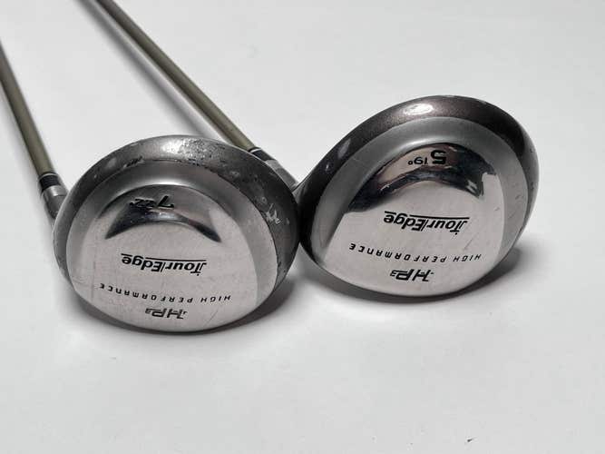 Tour Edge High Performance 5 & 7 Fairway Wood Set 19* 22* Graphite Womens RH