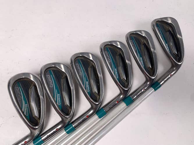 Ping Rhapsody 2015 Iron Set 6-PW+GW Red Dot 1* Flat ULT220 Lite Ladies RH