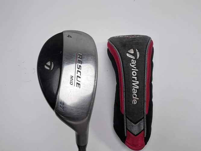 TaylorMade Rescue Mid 4 Hybrid 22* 65g Stiff Graphite Mens RH HC