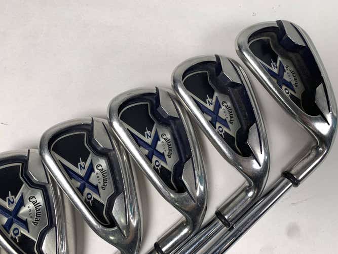 Callaway X-20 Iron Set 4-PW+GW Uniflex Steel Mens RH Midsize Grips