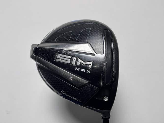 TaylorMade SIM MAX Driver 9* Fujikura Ventus Blue 6-S Stiff Graphite Mens RH