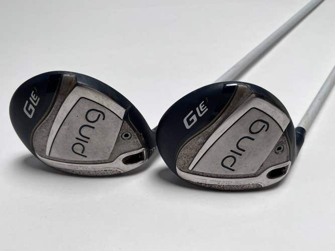 LEFTY Ping G LE 3 3 & 5 Fairway Wood Set 18* 21* ULT 250 Ladies Graphite LH