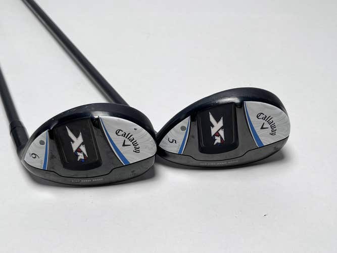 Callaway XR 16 OS 5 & 6 Hybrid Set 27* 30* Bassara Ladies Graphite Womens RH