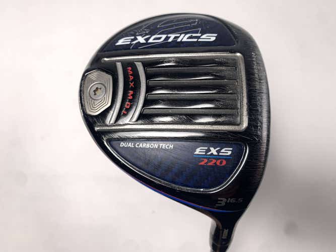 Tour Edge Exotics EXS 220 3 Fairway Wood 16.5* Even Flow Riptide 6.0 SB Stiff RH
