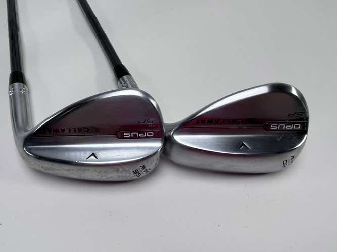 Callaway Opus SP Brushed Chrome Wedge Set 56* 14 | 60* 14 HDX Recoil Dart 65g RH