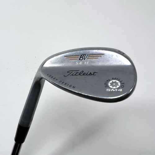 LEFTY Titleist Vokey Spin Milled SM4 Chrome Sand Wedge SW 54* 11TT DG Stiff LH