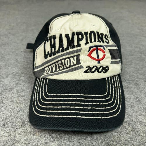 Minnesota Twins Hat Cap Strap Back 2009 Division Champions MLB Baseball Mens