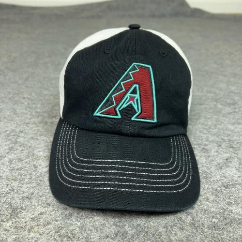 Arizona Diamondbacks Hat Cap Strap Back Black White MLB Baseball Mens OSFA