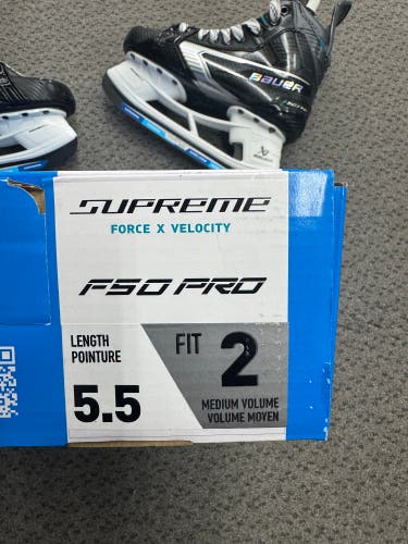 Bauer Supreme F50 Pro Hockey Skates Size 5.5 (New) Fit 2