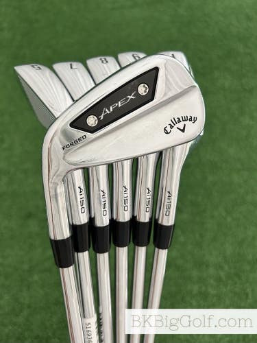 LH Callaway Apex Ai150 24 Forged Iron Set 5-P / NS Pro Modus Tour 115 Stiff