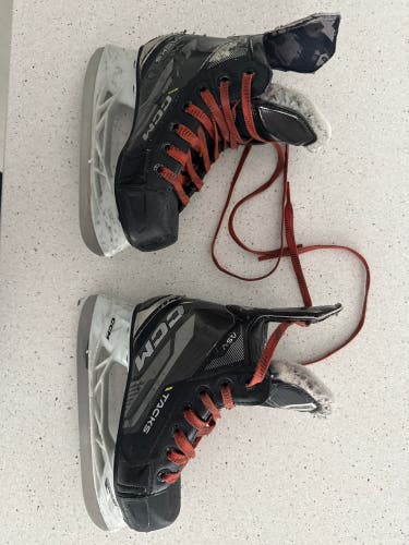 Black 2022 CCM AS-V Hockey Skates Regular Width 12 (Used)