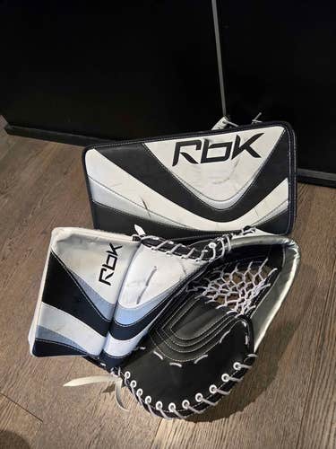 Reebok 6k Goalie Glove and Blocker - Like New (Senior)