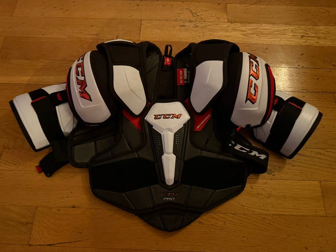 CCM JetSpeed FT4 PRO NHL Pro Stock Hockey Player Shoulder Pads Senior Size Medium