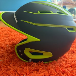 DEFCON Metallic Fade Batting Helmet - Black/Lime Green - Senior 7 - 7 3/4