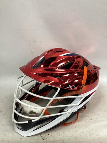 Used Cascade XRS PRO Lacrosse Helmet Red One Size 11851-S000051869