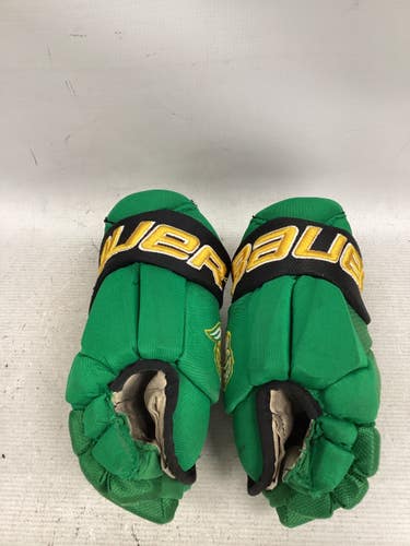 Used Bauer PRO TEAM KNIGHTS GLOVE Junior Gloves Green 10" 11851-S000051756