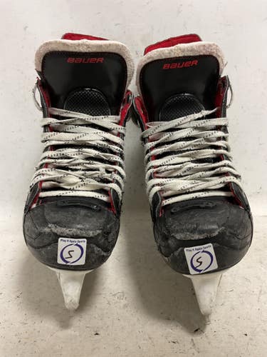 Used Bauer X350 Intermediate Hockey Skate Black And Red Intermediate 5.0 11855-S000209252