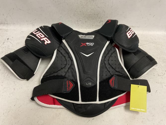 Used Bauer VAPOR X800 LITE Senior Shoulder Pads Black And Red LG 11855-S000209251