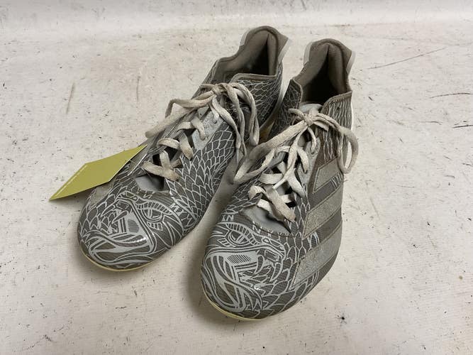 Used Adidas IH8573 Adult FB Cleats White And Grey Senior 10 11855-S000209286