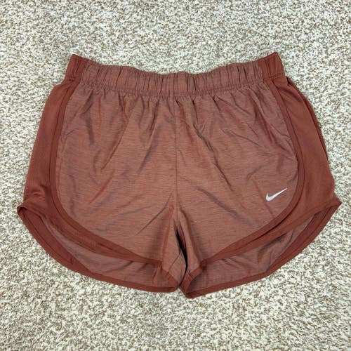 Nike Shorts Womens Medium Red Dri FIT Running Workout Lined Athletic Tempo Gym