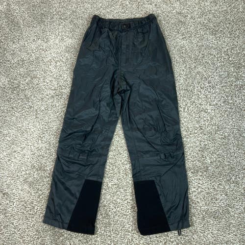 Montbell Rain Pants Womens Medium Gray Black Gore Tex Hiking Outdoor Gorp Logo