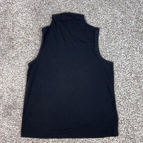 Athleta Tank Top Womens Medium Black Outbound II Mock Neck Sleeveless Gym Sport