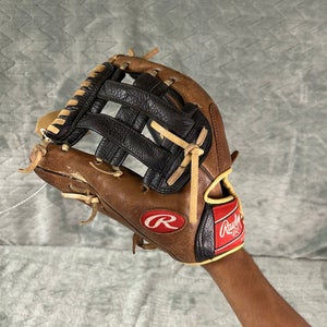 Brown Rawlings Premium Series LH Outfield Baseball Glove 12" (Used)
