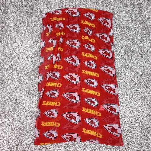 Kansas City Chiefs Scarf Womens One Size Red NFL Football Logo Wrap Lightweight