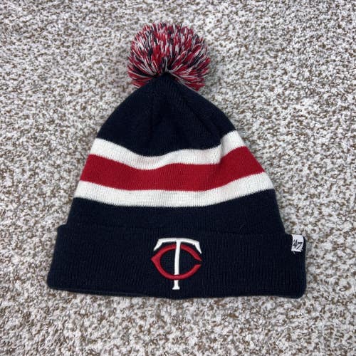 Minnesota Twins Hat Cap Beanie Mens One Size Navy Blue MLB Baseball '47 Sports