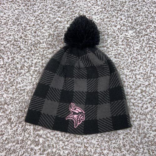 Minnesota Vikings Hat Beanie Womens One Size Gray NFL Football NFL Team Apparel