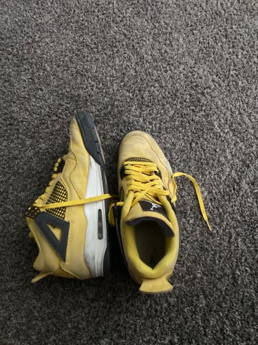 Yellow Men's Size M 12.0 (W 13.0) Adult Air Jordan Jordan 4 Shoes (Used)